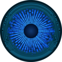 recorte de ojo de tecnología moderna png