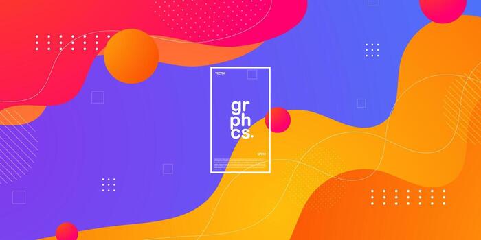 Dynamic bright wavy background abstract. Gradient orange pink to blue purple. Suitable background for your content like as video, promotion, blogging, social media, website etc. Eps10 vector
