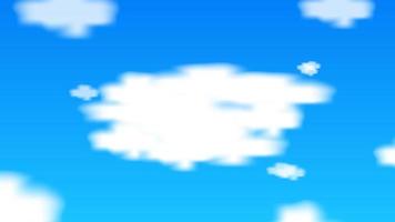 Clouds in the clear sky vector background design