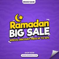 Ramadan Big Sale Vector Promotion Design