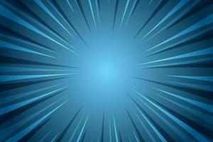 Blank sunburst blue background with rays vector