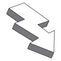 3D direction arrow png