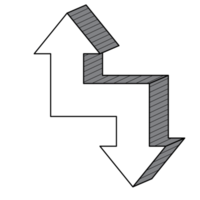 3D direction arrow png