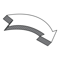 3D direction arrow png