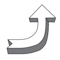 3D direction arrow png