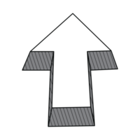 3D direction arrow png