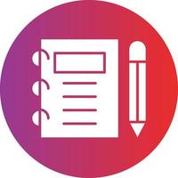 Vector Design Notebook Icon Style