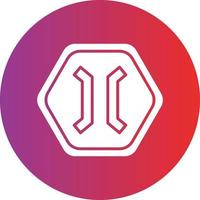 Vector Design Narrow Bridge Icon Style
