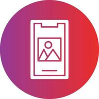 Vector Design Mobile Image Icon Style