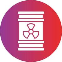 Vector Design Radioactive Barrel Icon Style