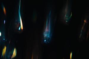 Overlay light effect for photo and mockups. Colored Film Burn Light Photo Overlay, Using Screen Mode, Abstract Background, Rainbow Lens Leaks Prism Colors, Trend Design, Creative Defocused Effect