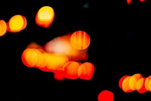 abstract bokeh background of golden light burst made from bokeh motion. photo