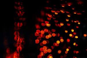 abstract bokeh background of golden light burst made from bokeh motion. photo