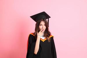 Girl with Graduation Gown photo