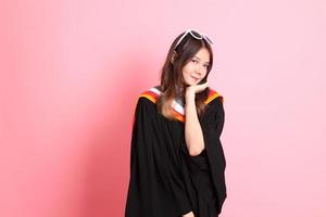 Girl with Graduation Gown photo