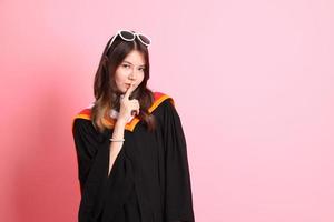 Girl with Graduation Gown photo