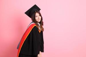 Girl with Graduation Gown photo