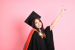 Girl with Graduation Gown photo