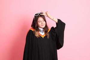 Girl with Graduation Gown photo