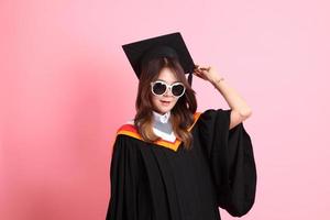 Girl with Graduation Gown photo