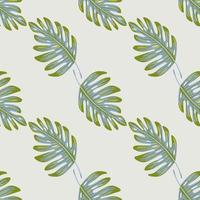 Abstract exotic plant seamless pattern. Botanical leaf wallpaper. Tropical pattern, palm leaves floral background. vector