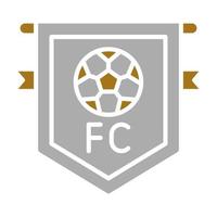 fútbol americano club vector icono estilo