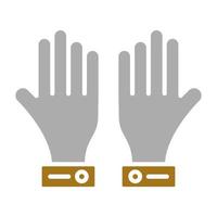 Gloves Vector Icon Style