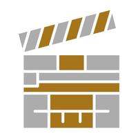 Clapperboard Vector Icon Style