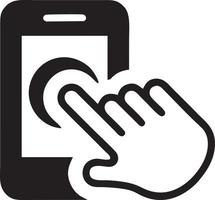 Hand icon symbol vector image. Illustration of the isolated finger hand touch human design. EPS 10