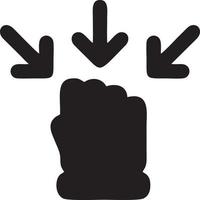 Hand icon symbol vector image. Illustration of the isolated finger hand touch human design. EPS 10