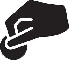 Hand icon symbol vector image. Illustration of the isolated finger hand touch human design. EPS 10