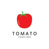 Fresh Tomato Logo Template Vector Illustration