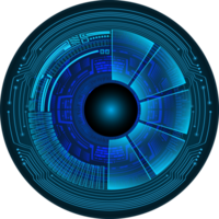 recorte de ojo de tecnología moderna png