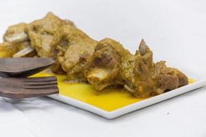 Nawabi food, Mutton curry with gravy. This types of food are too flavourful and delicious. photo