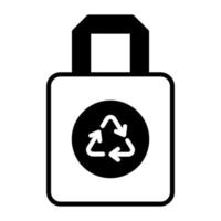 A carefully crafted vector design of bag recycling in editable style, easy to use icon