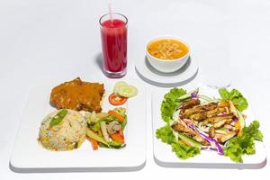 Asian style ramadan sehri food set. photo