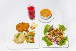 Asian style ramadan sehri food set. photo