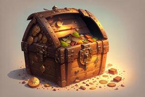 Treasure chest high quality illustration by photo