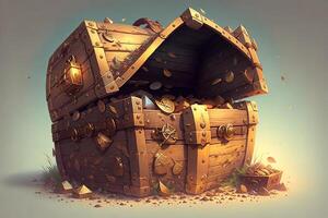 Treasure chest high quality illustration by photo