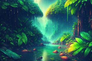 Rain Forest Background by photo