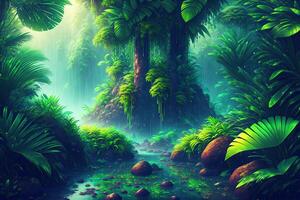 Rain Forest Background by photo