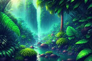 Rain Forest Background by photo