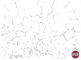 Natural cracks background. Vector overlay texture of cracked surface. One color graphic resource.