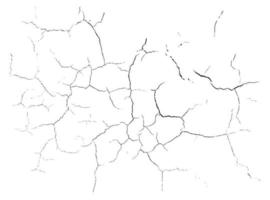 Natural cracks background. Vector overlay texture of cracked surface. One color graphic resource.