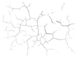 Natural cracks background. Vector overlay texture of cracked surface. One color graphic resource.