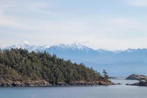 sea and  mountain view landscape photo