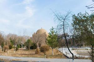 Bukhara, Uzbekistan. December 2021. Mausoleum of the Samanids on a sunny day in winter photo