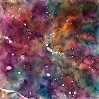 Abstract watercolor texture background, watercolor space illustration, Designed with artificial intelligence, photo