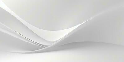 White Gradient Abstract Curve Pattern photo