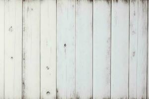 Top down view of white wooden plank panel Textured background photo